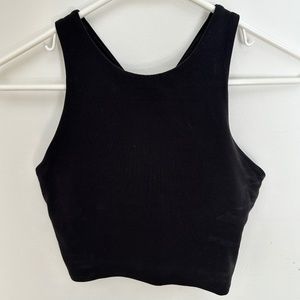 Athleta Conscious Crop Bra A-C Black XS